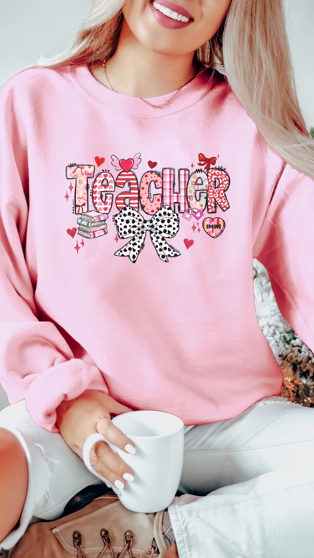 Teacher Valentine Themed Sweatshirt