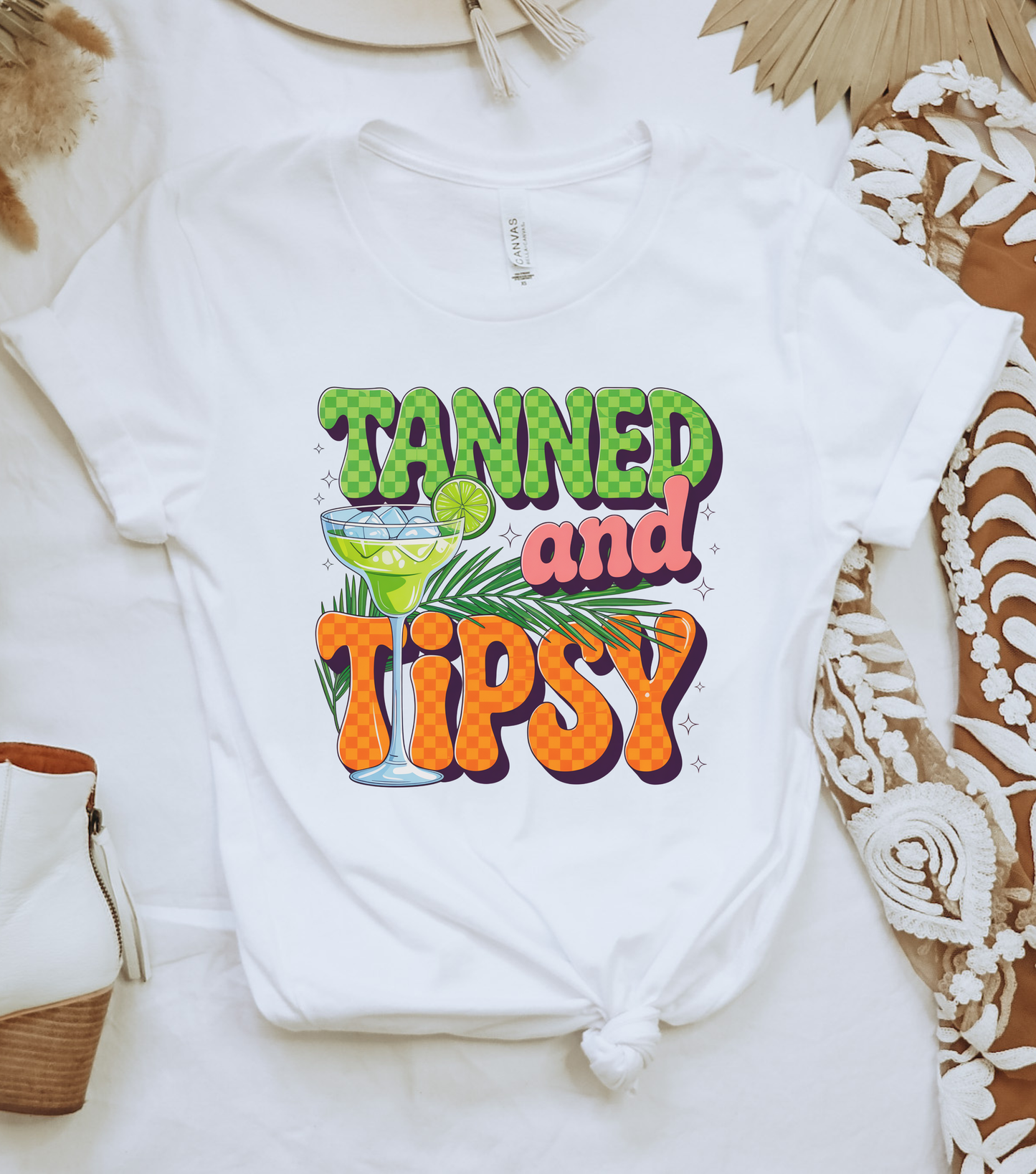 Tanned and Tipsy Graphic Tee