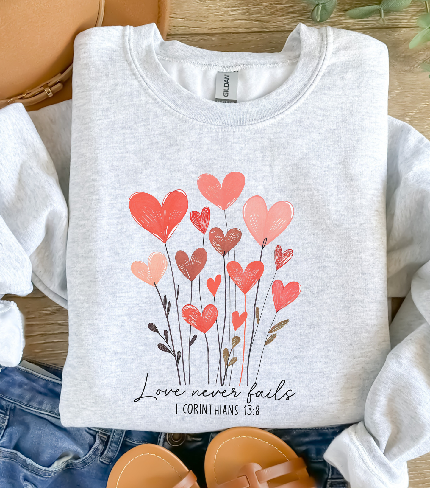 Love Never Fails Sweatshirt