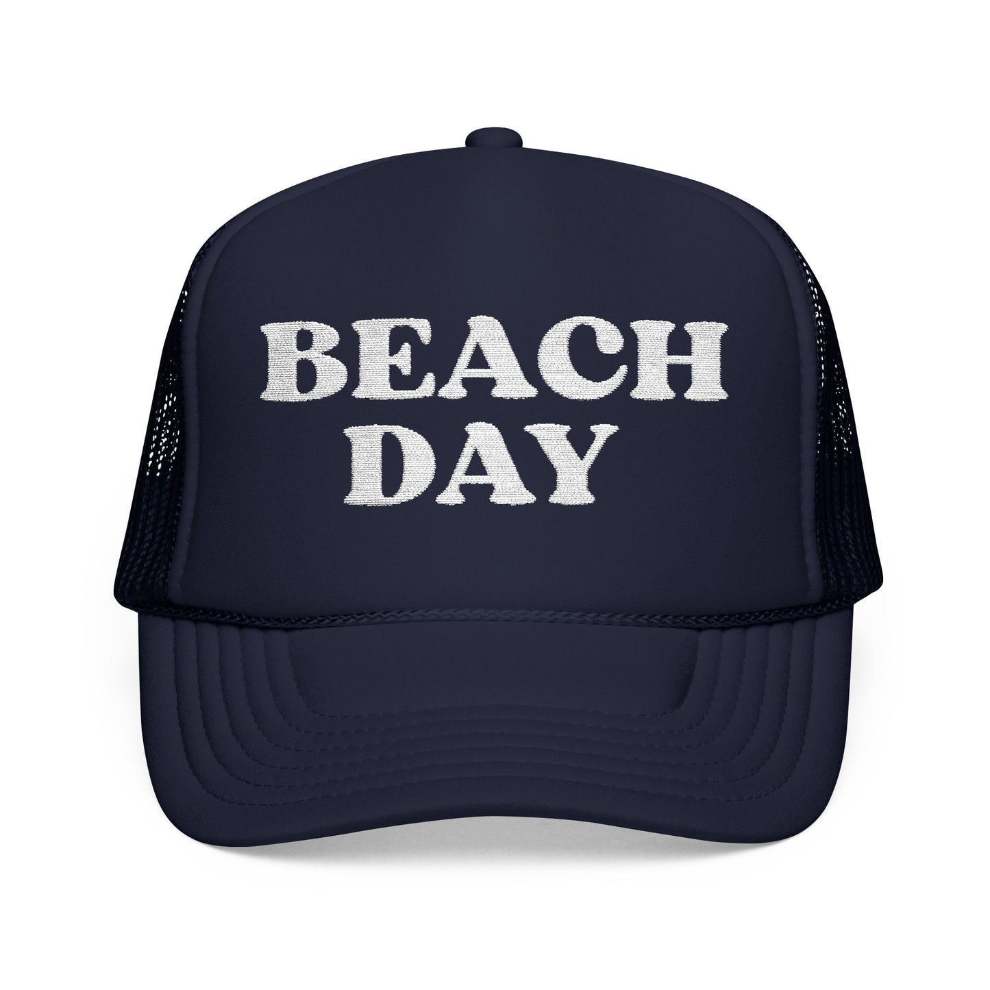 Beach Day- Embroidered Foam Trucker Hat