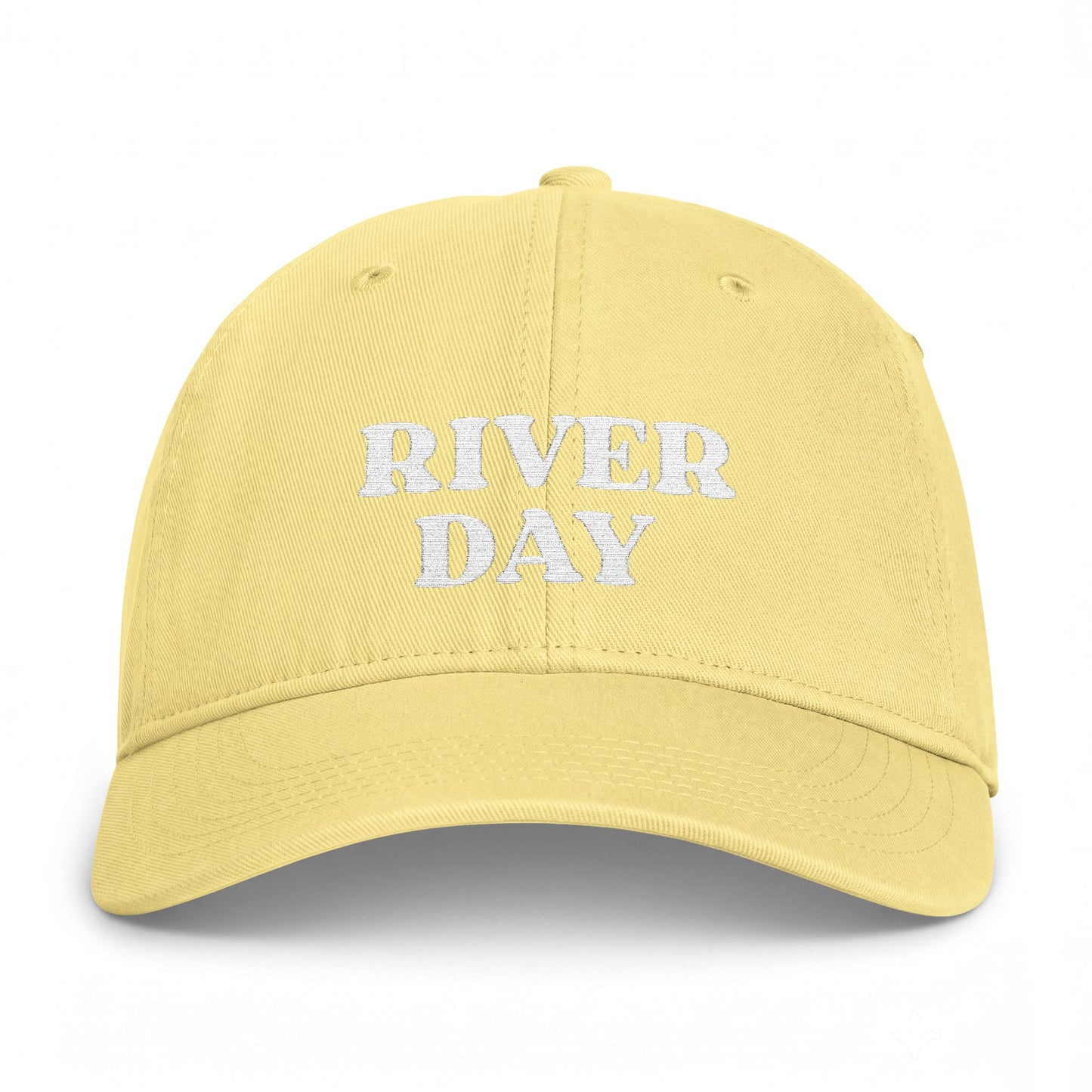 Washed River Day Embroidered Hat