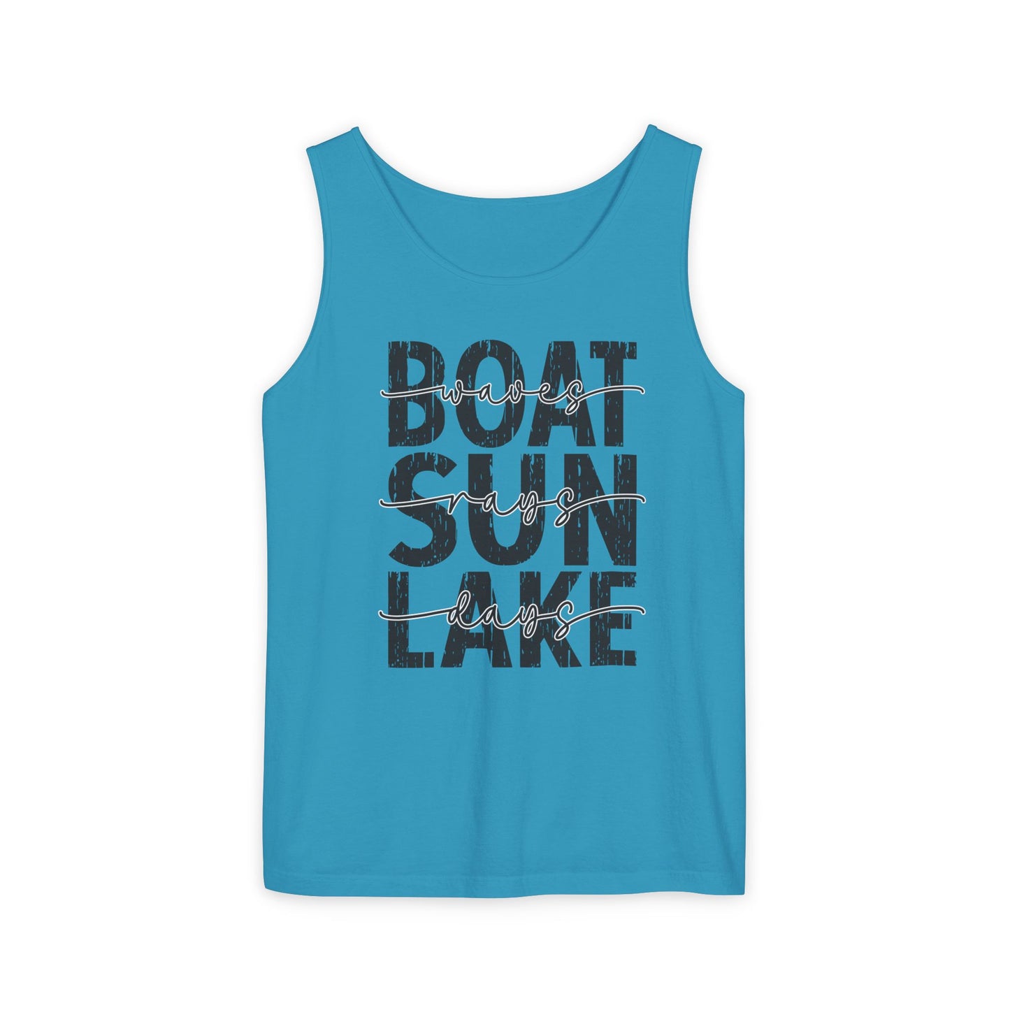 Boat Sun Lake Comfort Colors Tank Top
