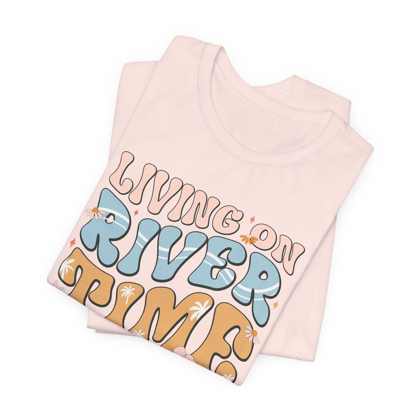 Living on River Time Graphic Tee