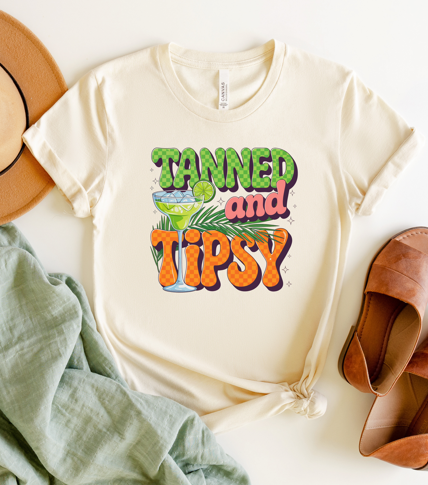 Tanned and Tipsy Graphic Tee