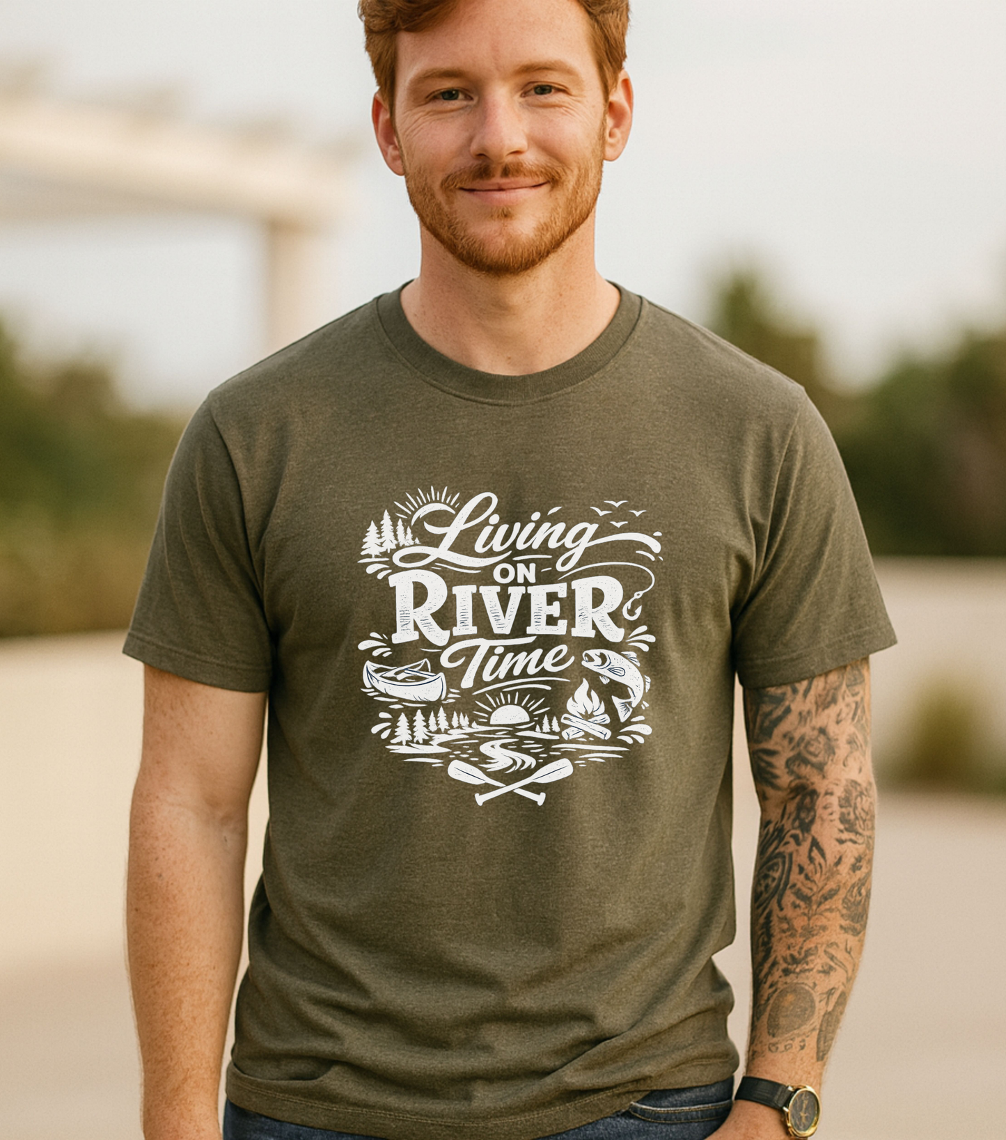 Living on River Time Shirt