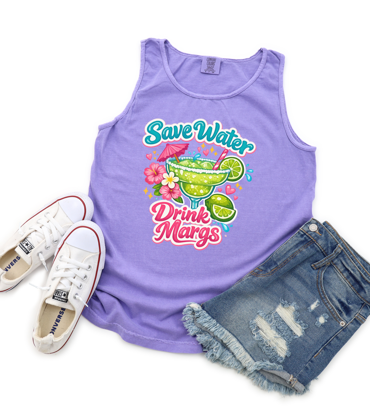 Save Water Drink Margs- Comfort Colors Tank