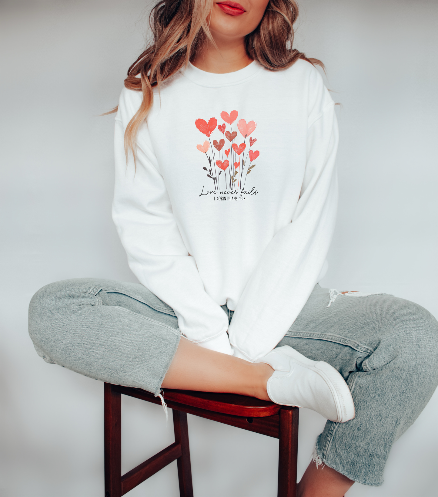 Love Never Fails Sweatshirt