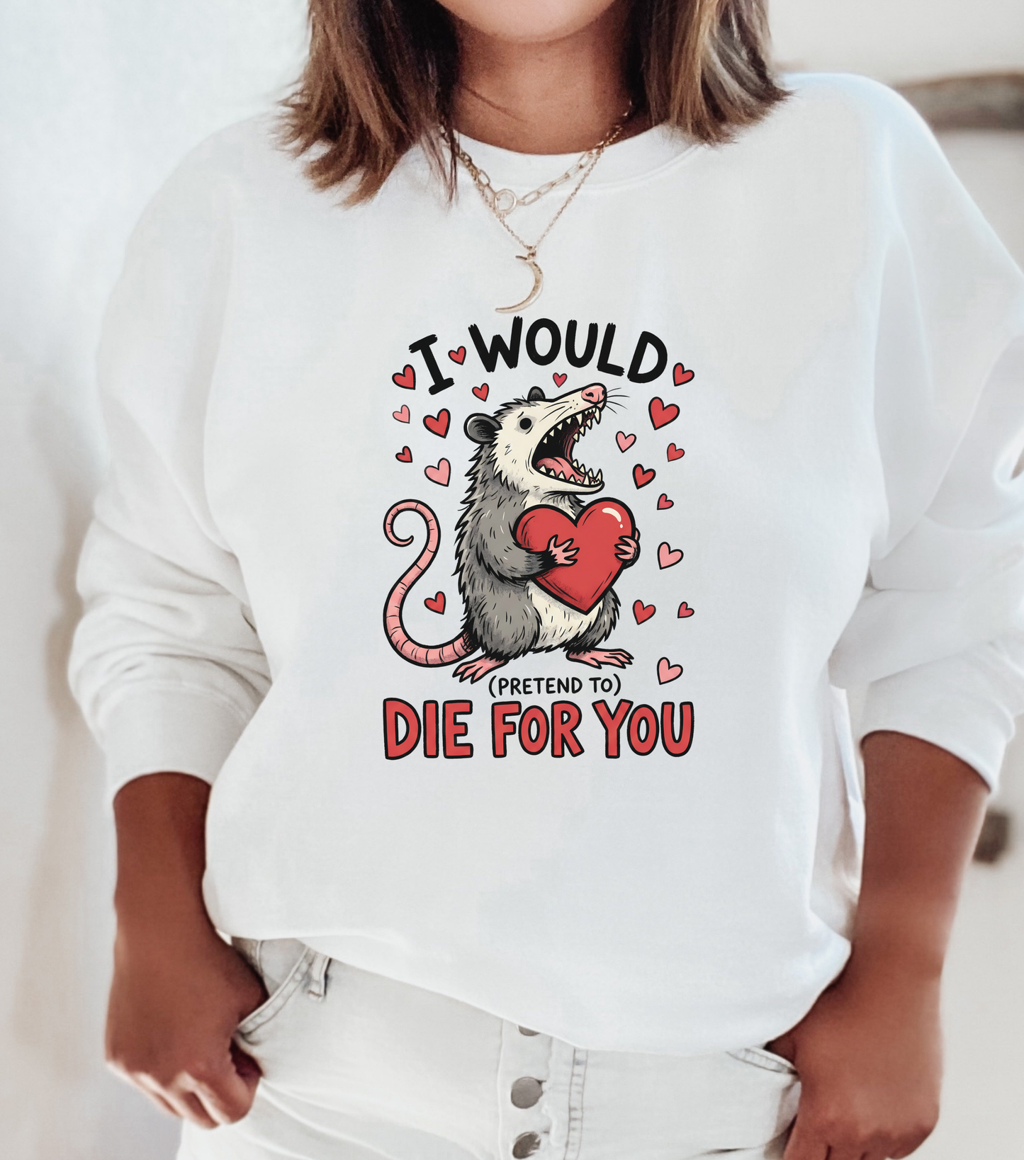 Valentine Possum Sweatshirt