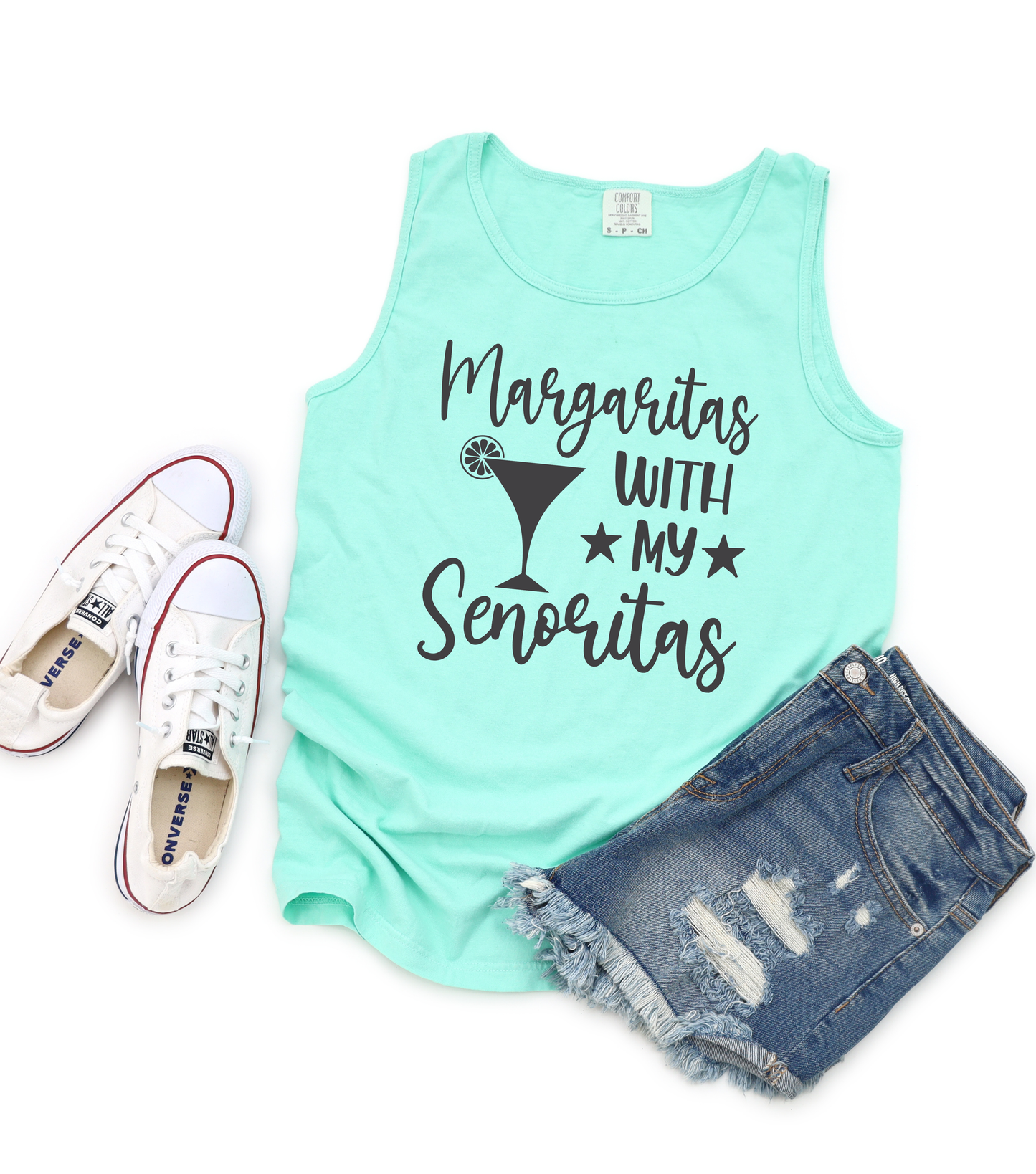 Margaritas With My Señoritas- Comfort Colors Tank