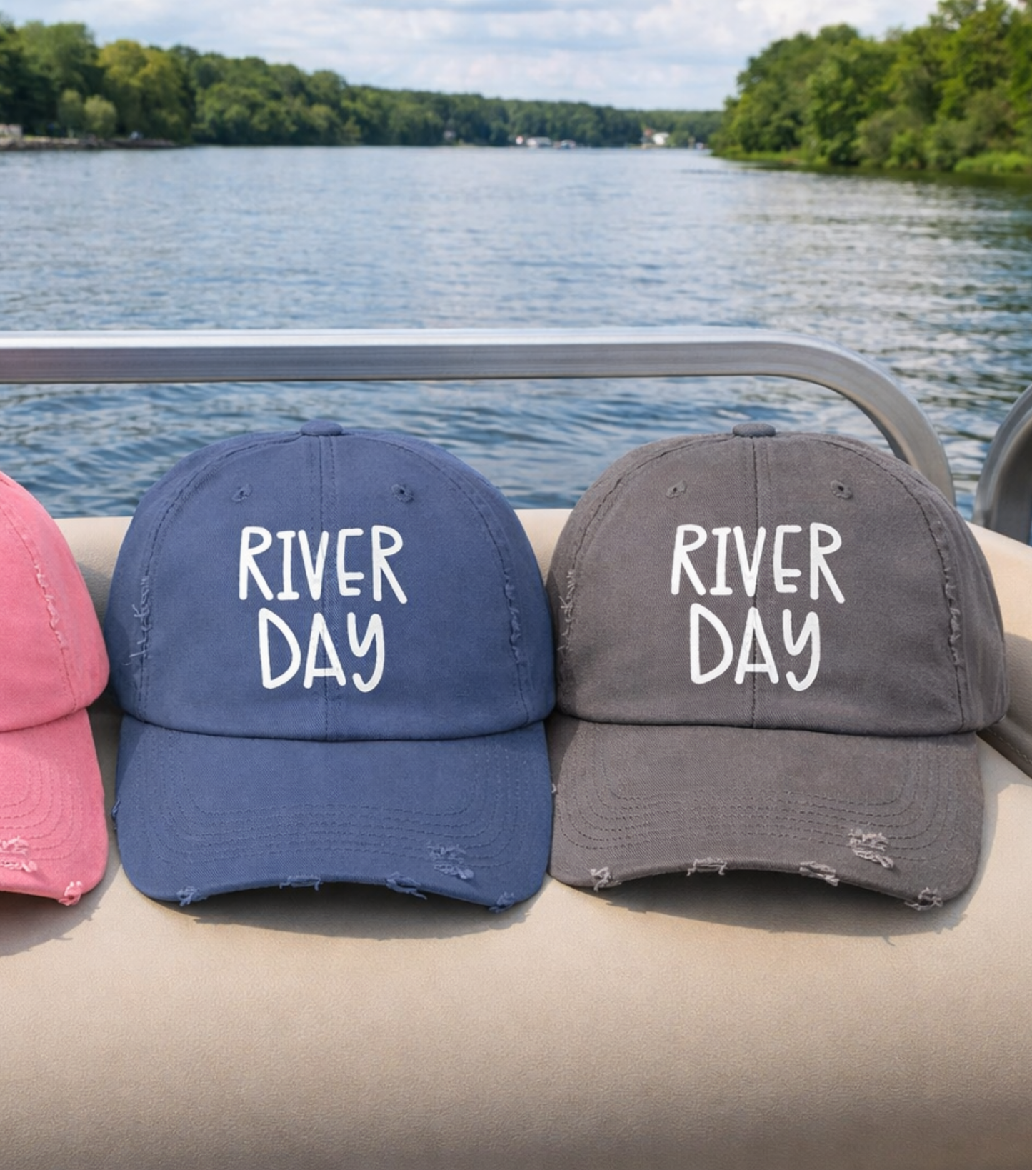 River Day Distressed Cap