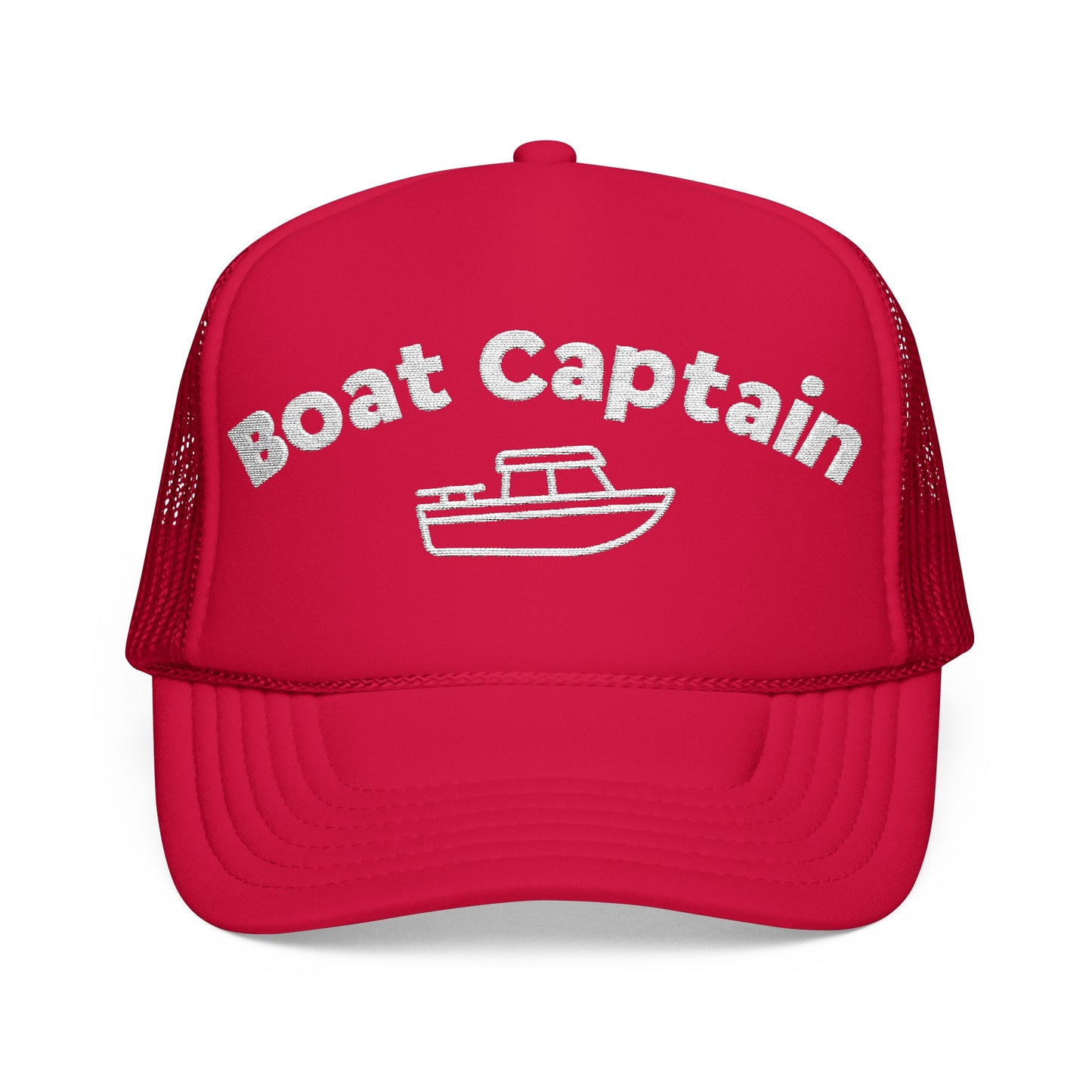 Boat Captain Embroidered Trucker Hat