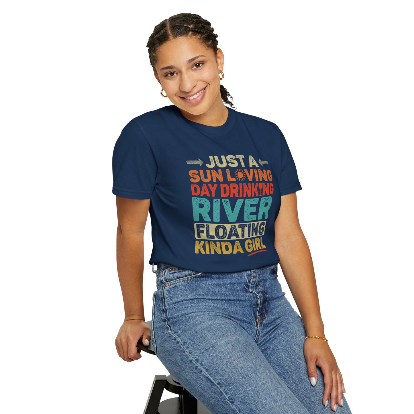 River Floating Graphic T-Shirt- Comfort Colors