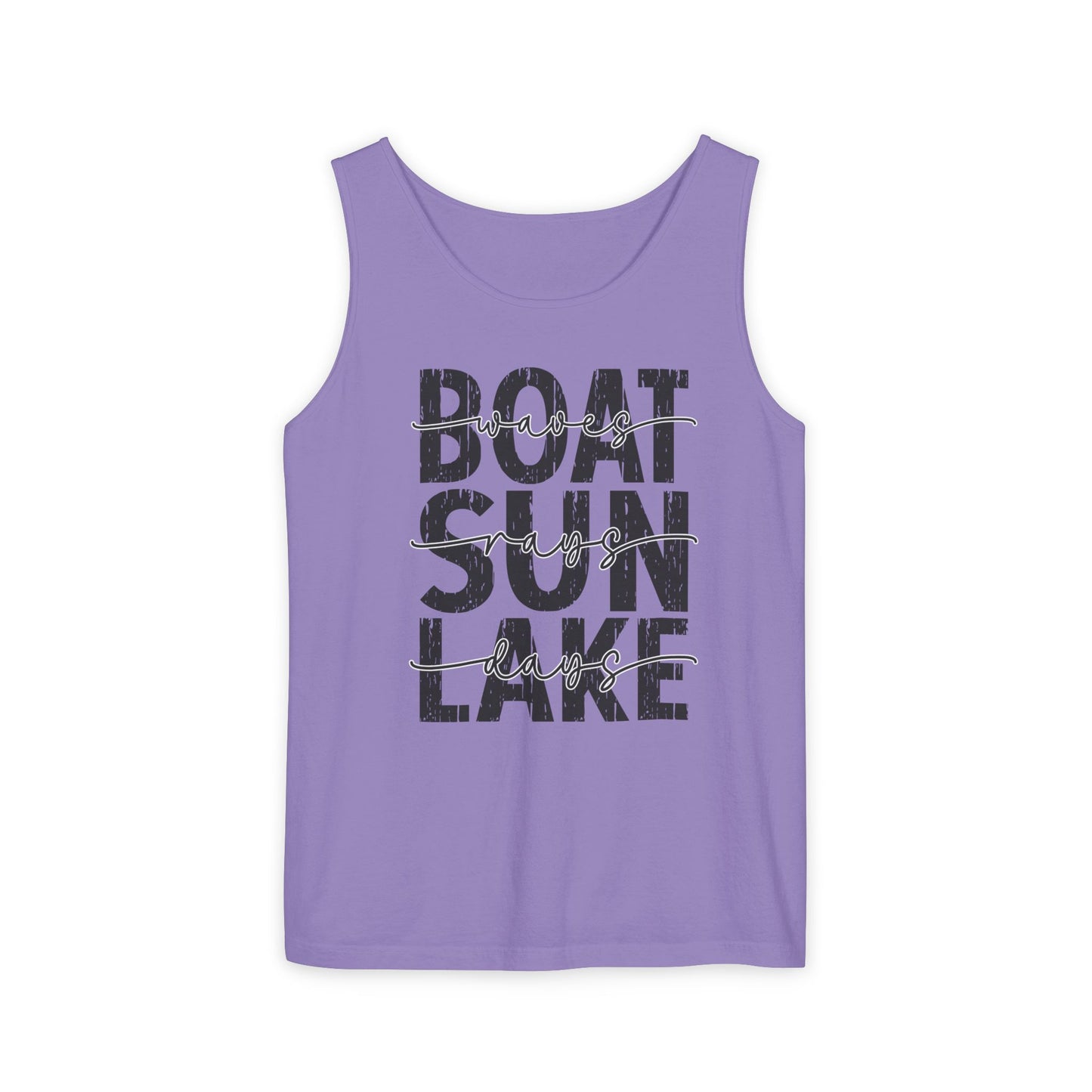 Boat Sun Lake Comfort Colors Tank Top