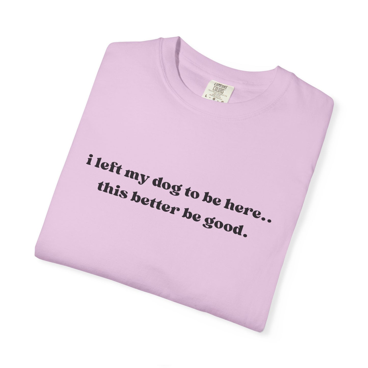 I Left My Dog to Be Here... This Better Be Good- Comfort Colors