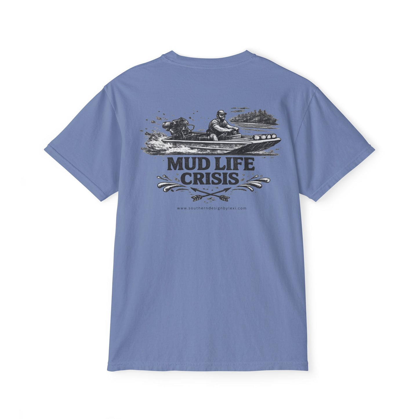 Mud Life Crisis Pocket Comfort Colors T-Shirt