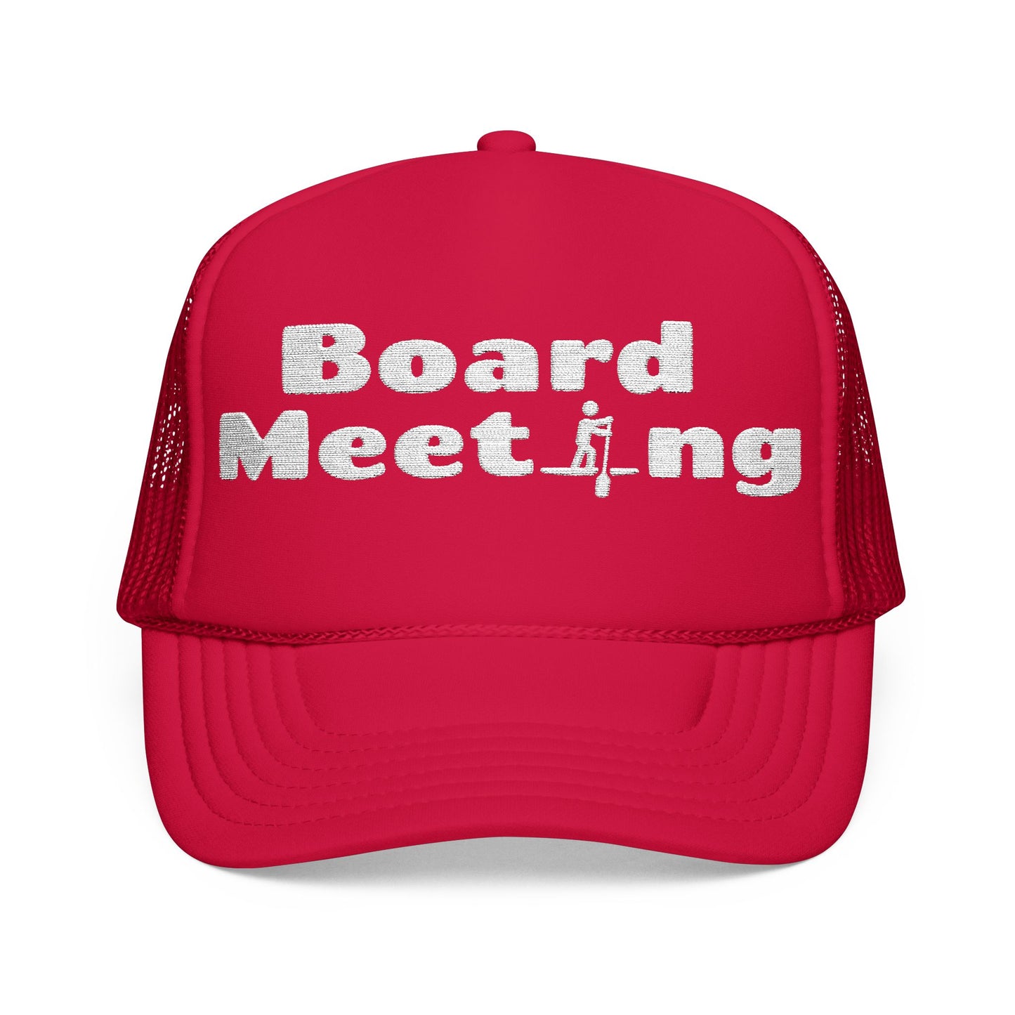 Board Meeting Embroidered Trucker Hat