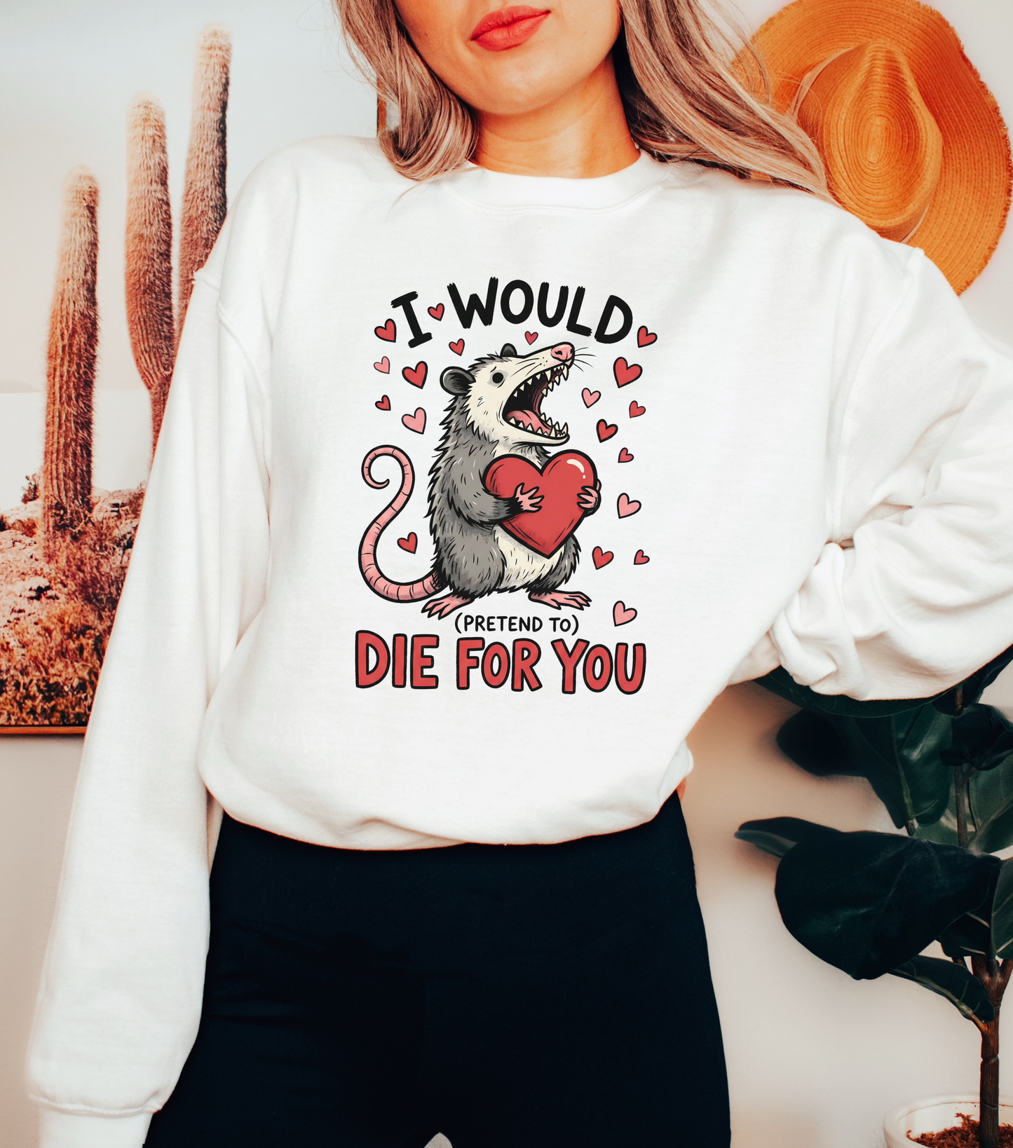 Valentine Possum Sweatshirt