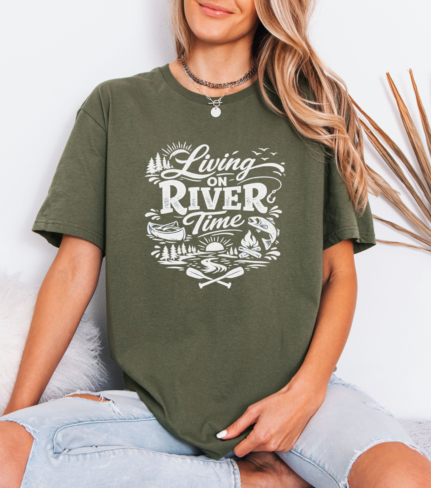 Living on River Time Shirt