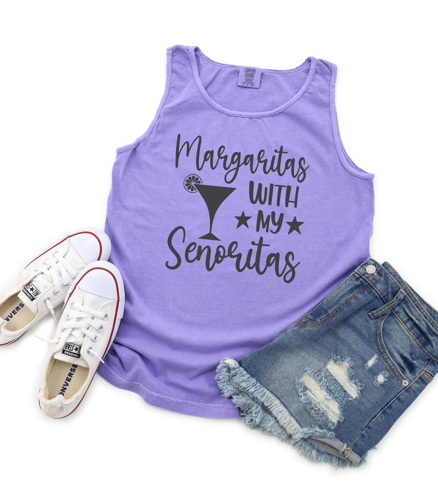 Margaritas With My Señoritas- Comfort Colors Tank