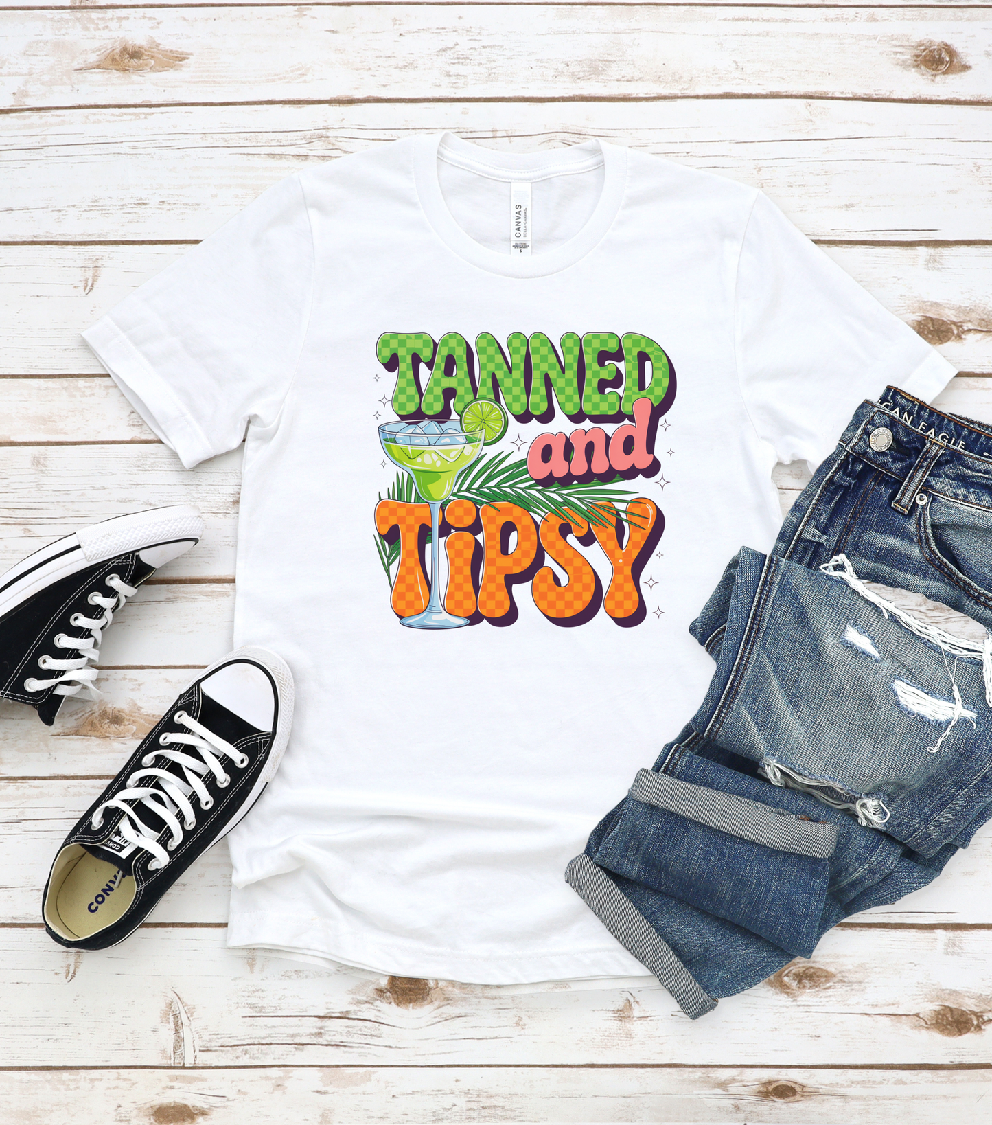 Tanned and Tipsy Graphic Tee