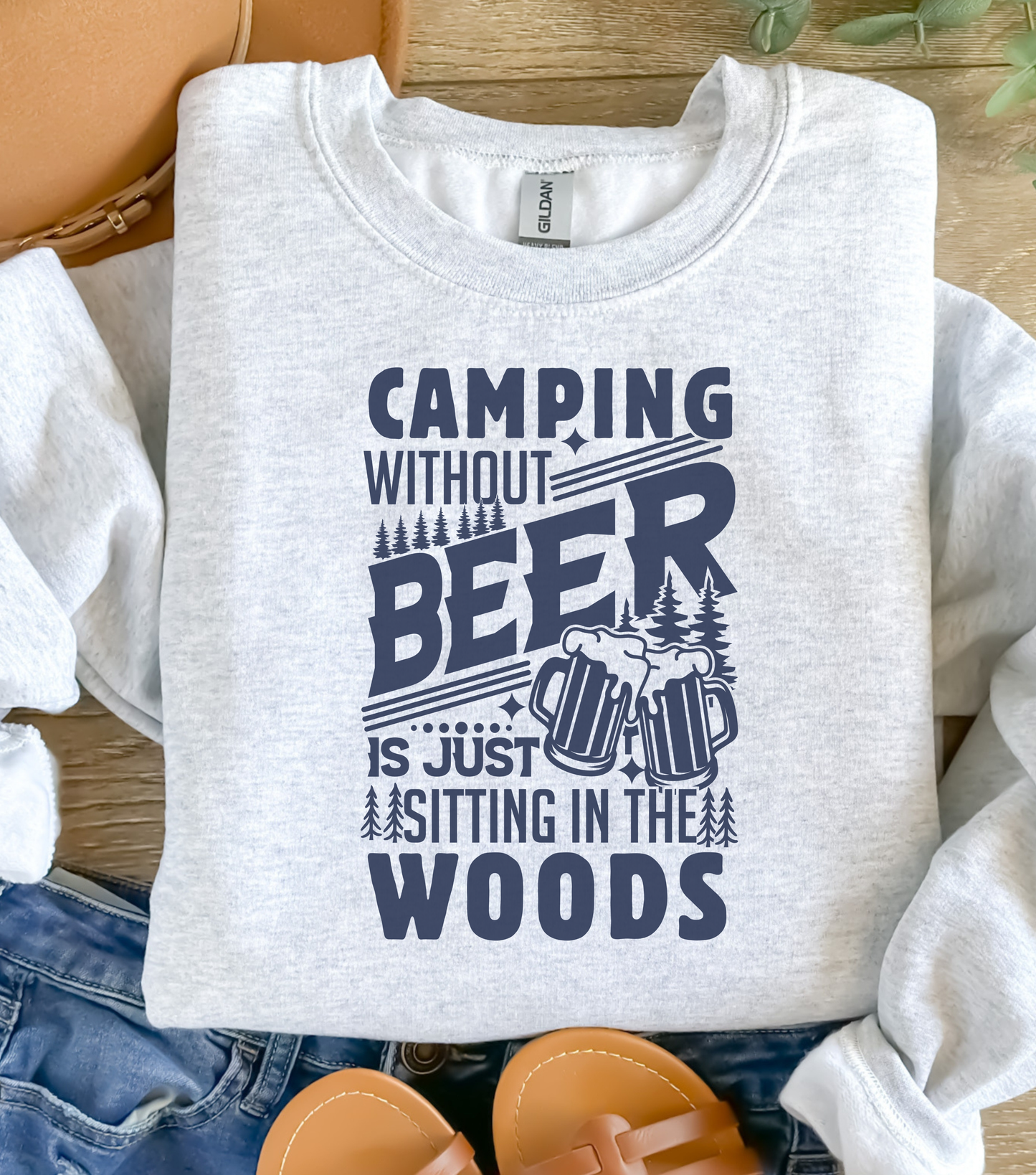 Camping Without Beer Sweatshirt