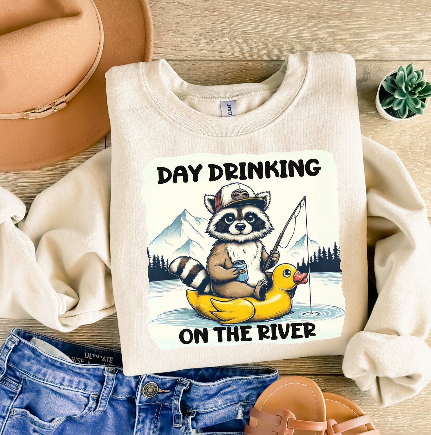 Day Drinking on the River- Sweatshirt