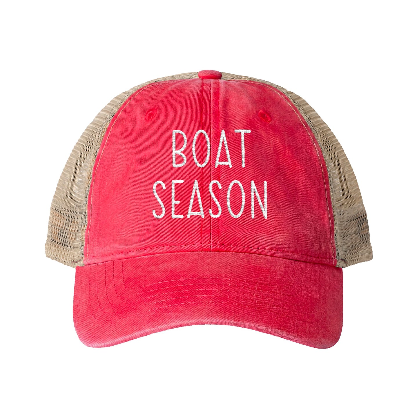 Boat Season- Washed Mesh-Back Cap