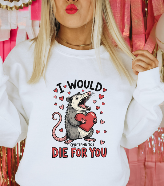 Valentine Possum Sweatshirt