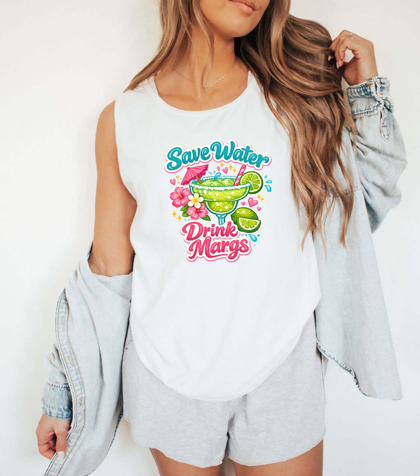 Save Water Drink Margs- Comfort Colors Tank
