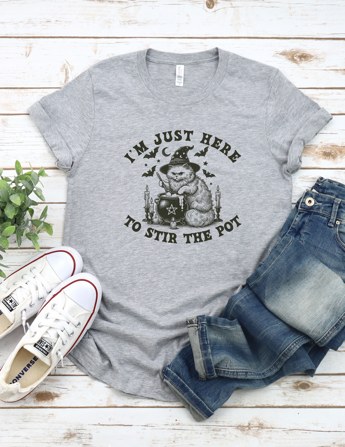 I'm just here to stir the pot- graphic tee