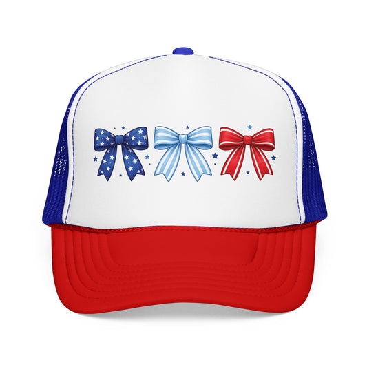 Patriotic Bow Trucker Hat
