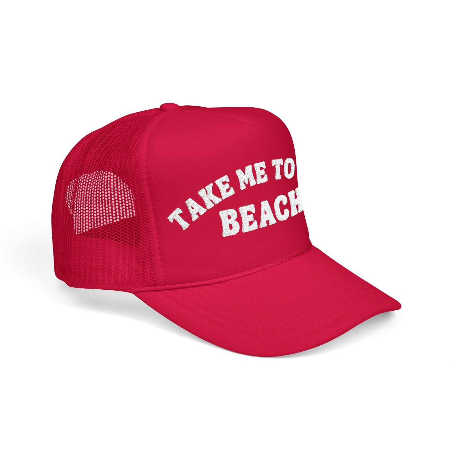 Take Me to the Beach- Embroidered Trucker Hat