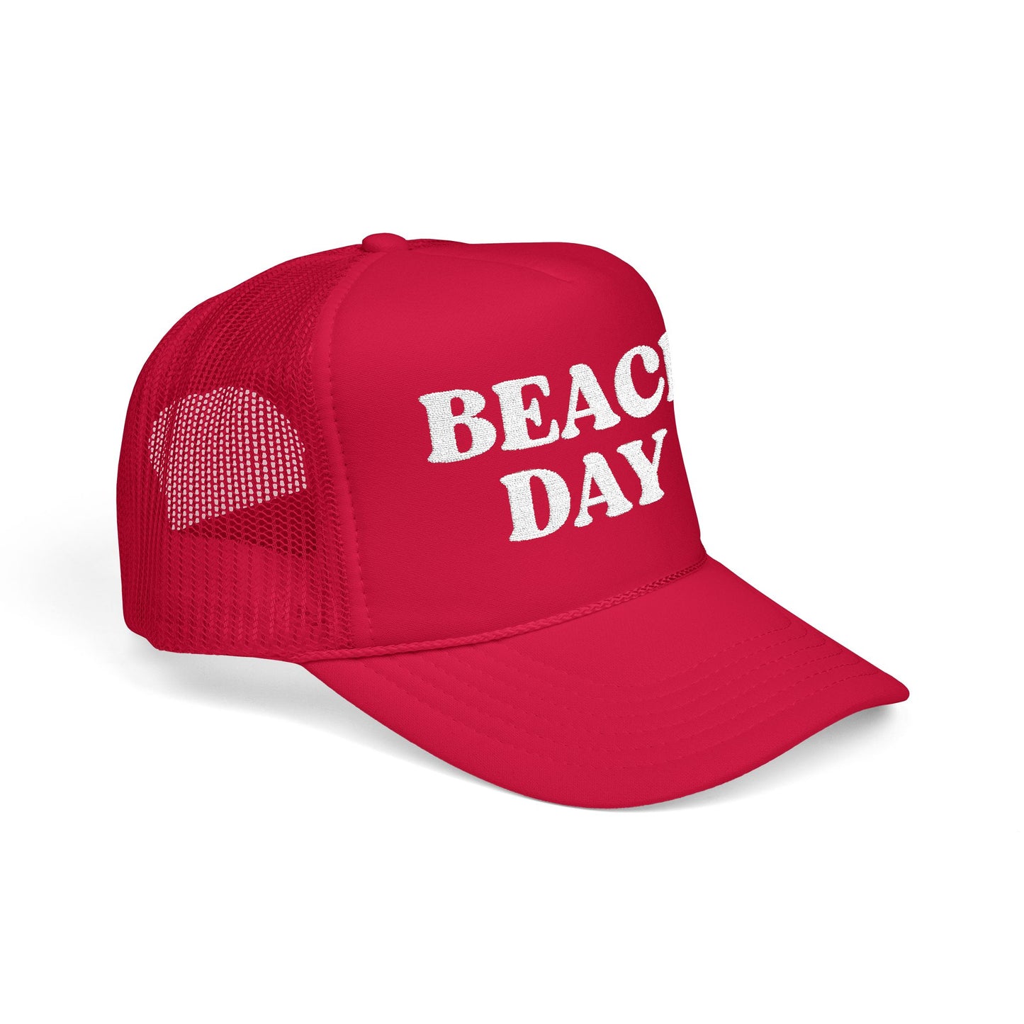 Beach Day- Embroidered Foam Trucker Hat