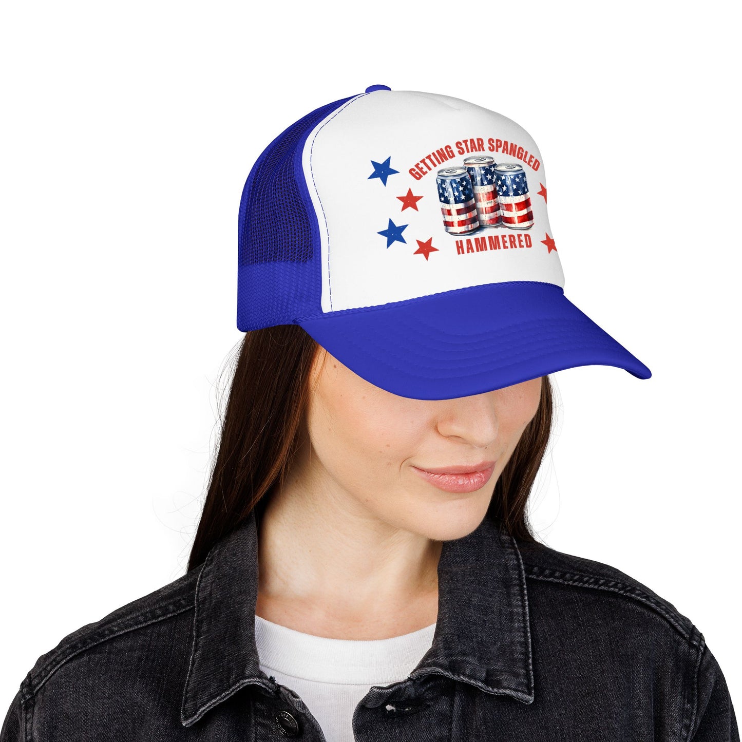 Getting Star Spangled Hammered Trucker Hat