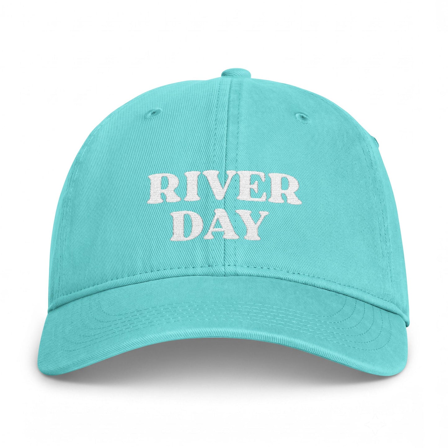 Washed River Day Embroidered Hat