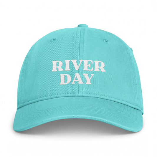 Washed River Day Embroidered Hat