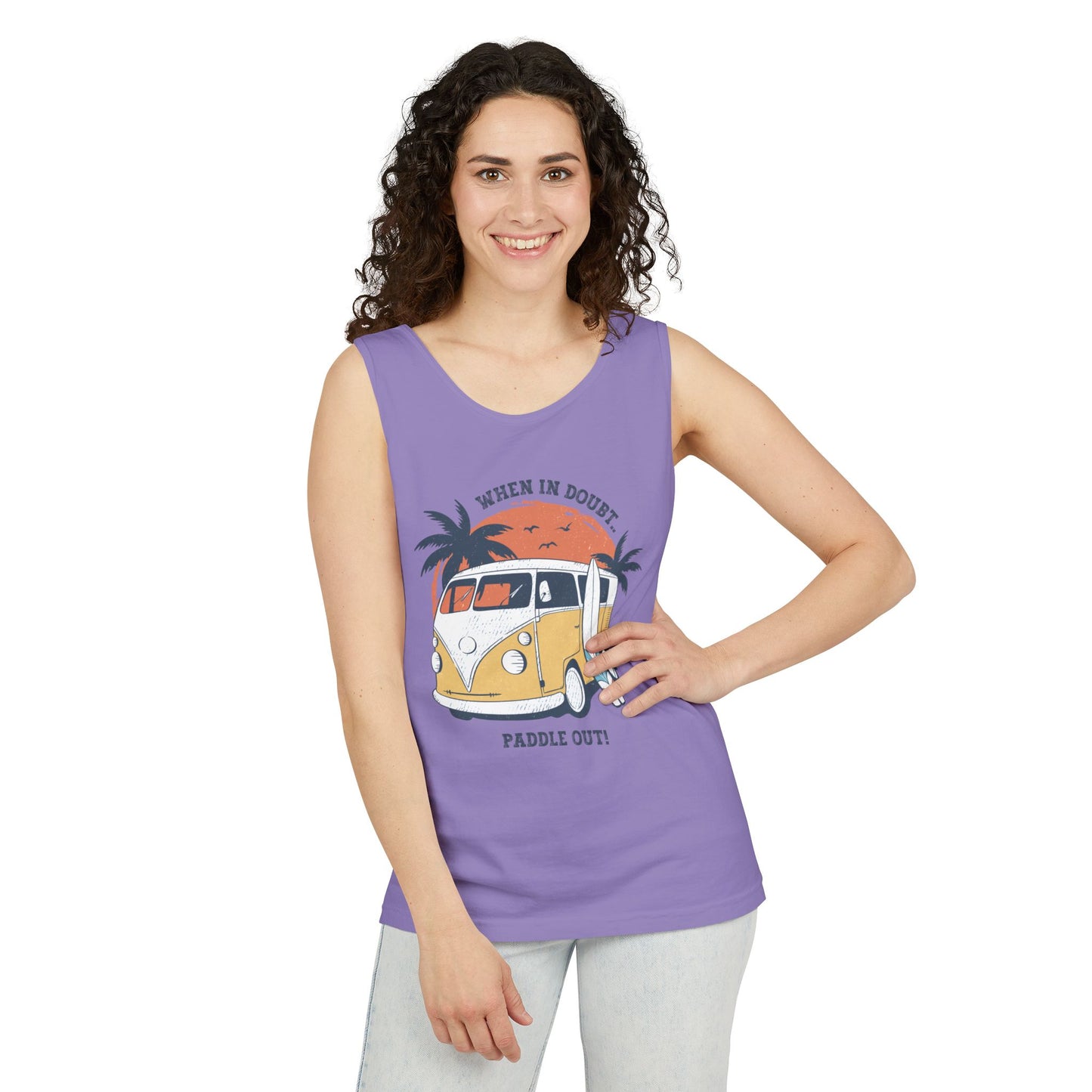 When in Doubt, Paddle Out- Comfort Colors Tank