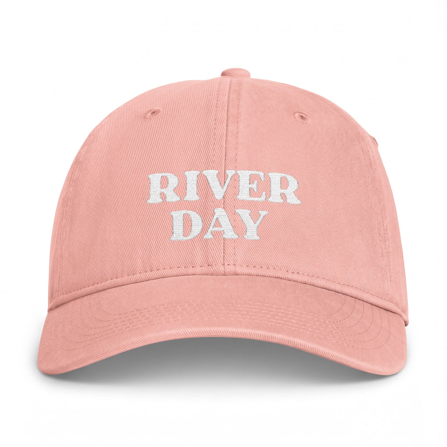 Washed River Day Embroidered Hat