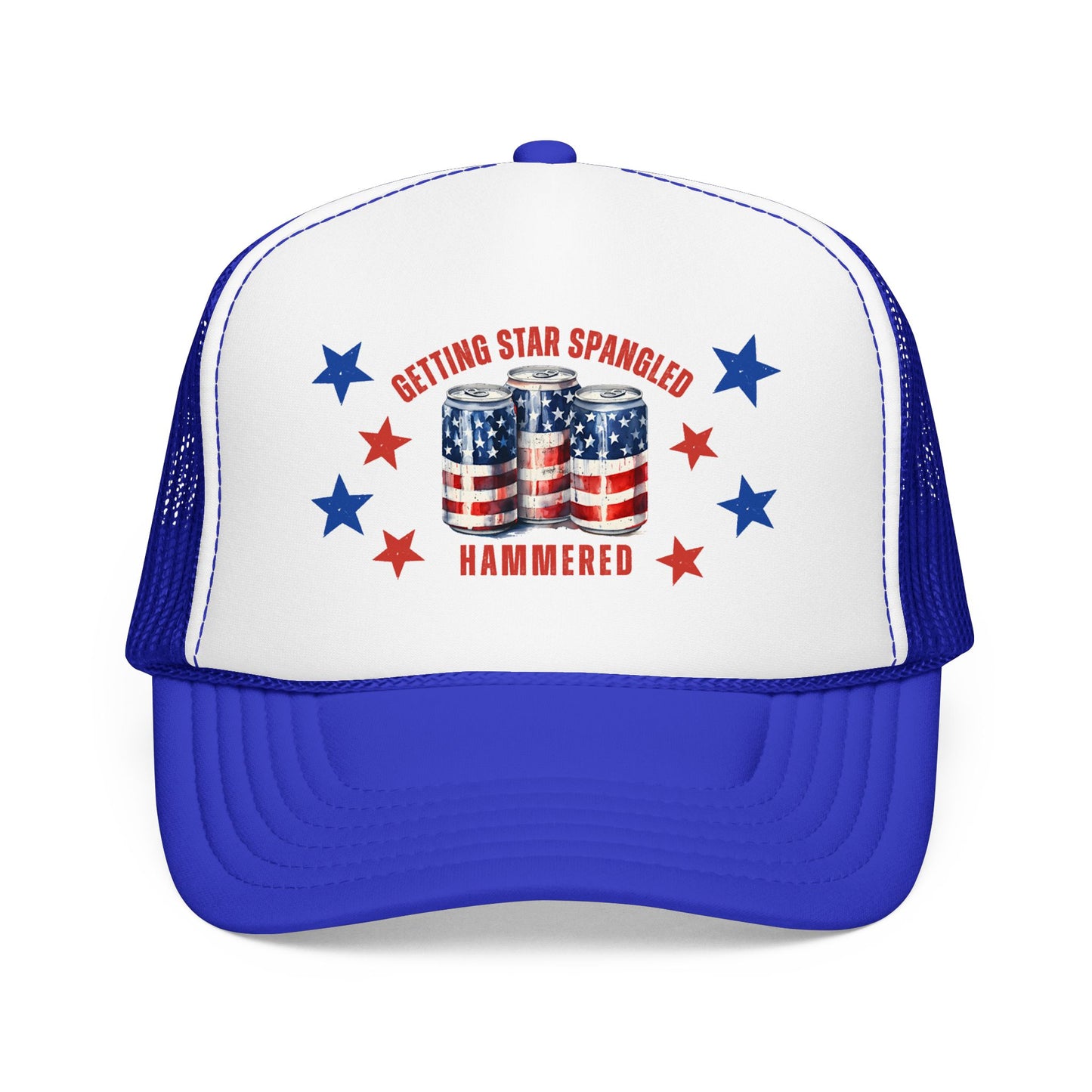 Getting Star Spangled Hammered Trucker Hat