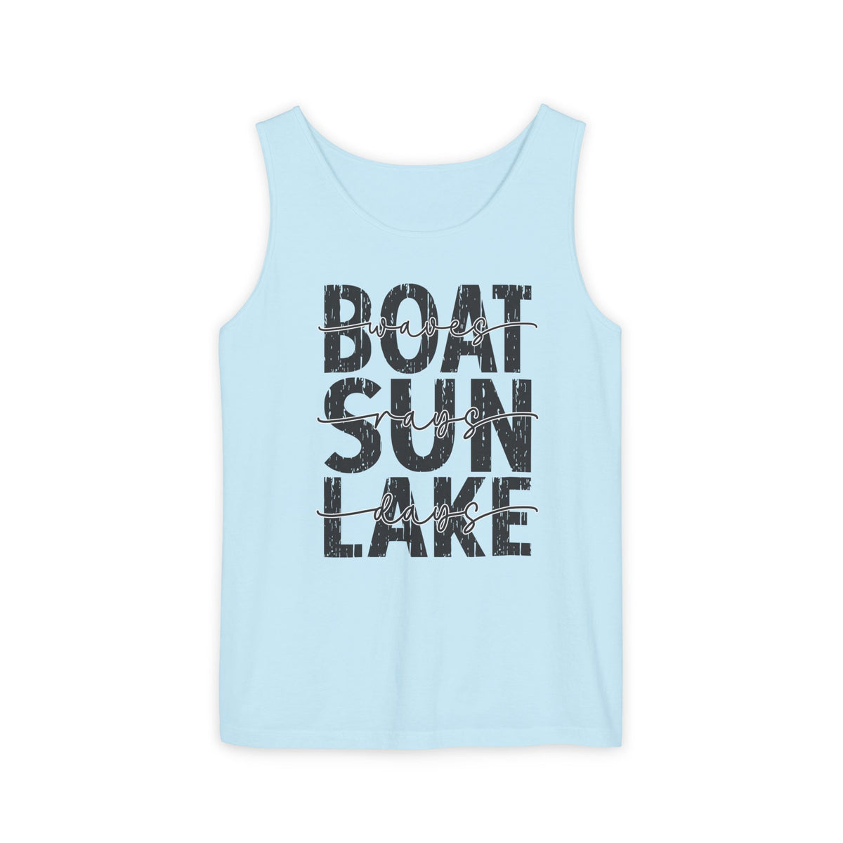 Boat Sun Lake Comfort Colors Tank Top