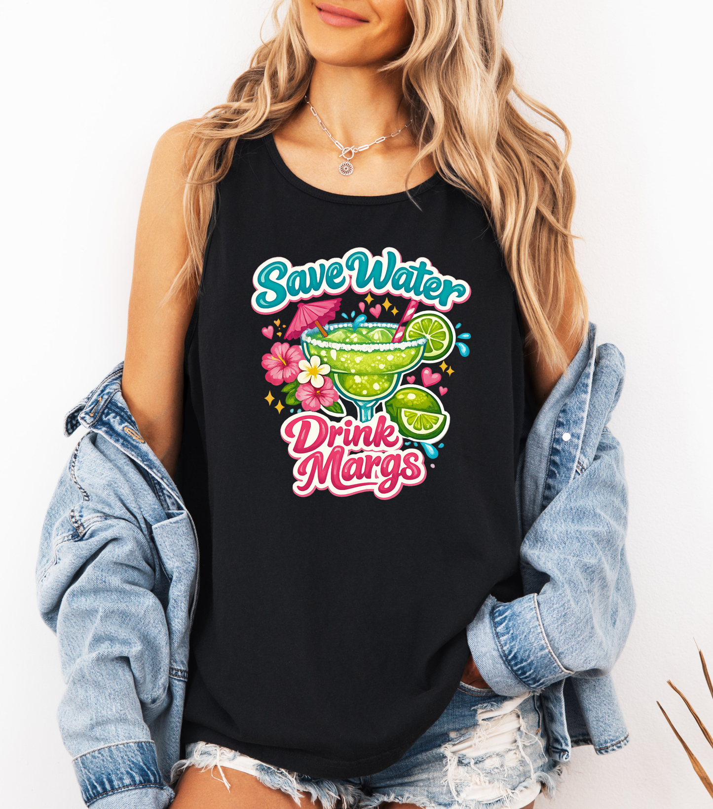 Save Water Drink Margs- Comfort Colors Tank
