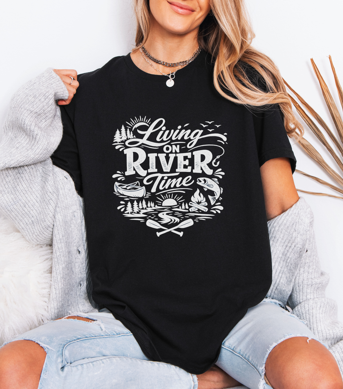 Living on River Time Shirt