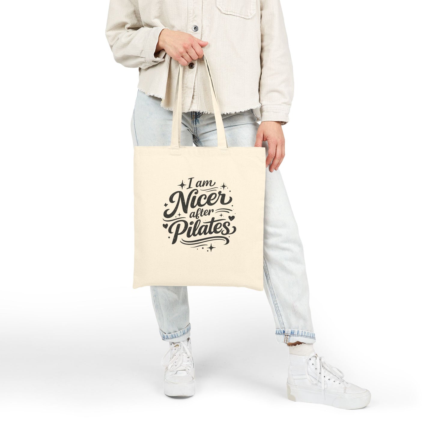 I Am Nicer After Pilates Canvas Tote Bag