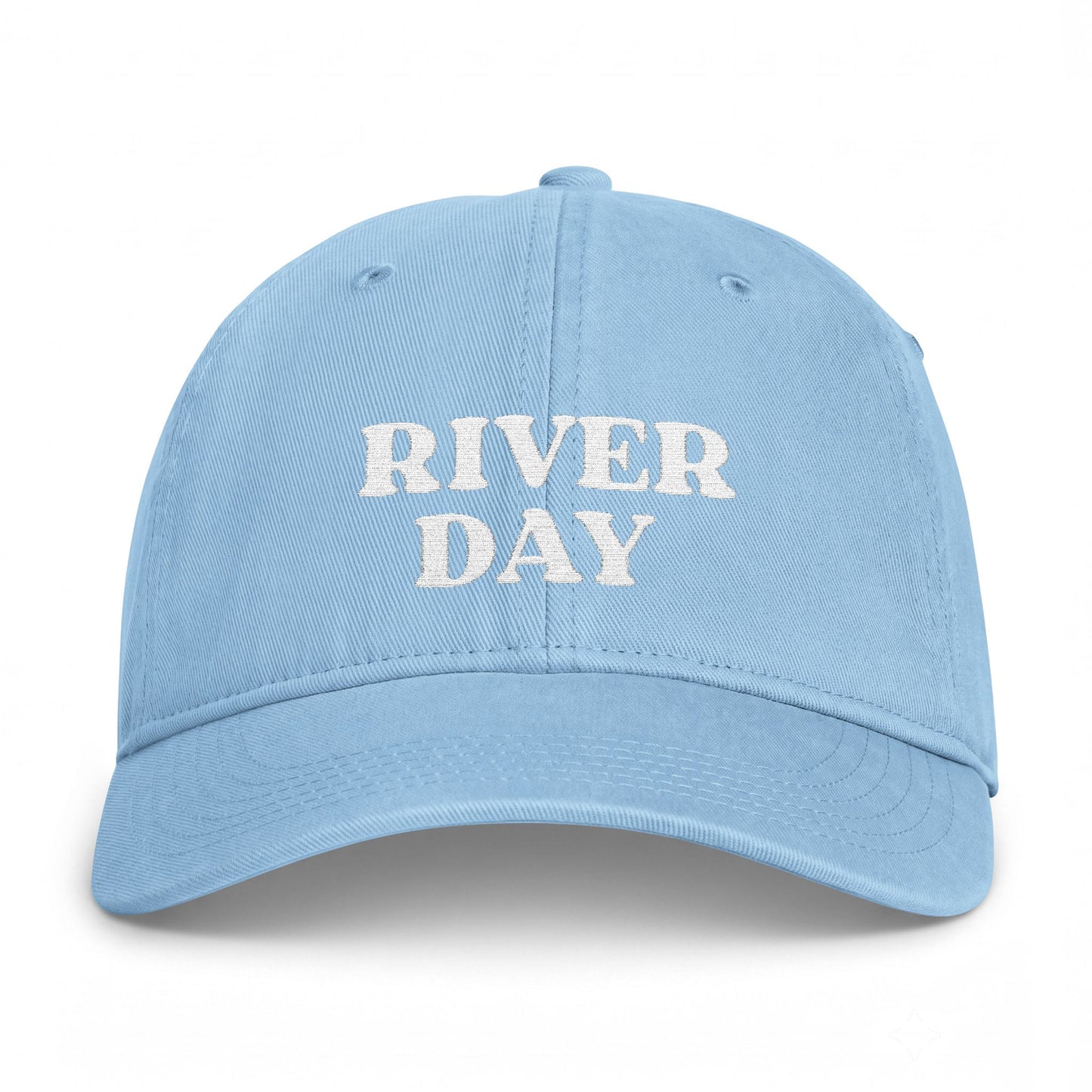 Washed River Day Embroidered Hat
