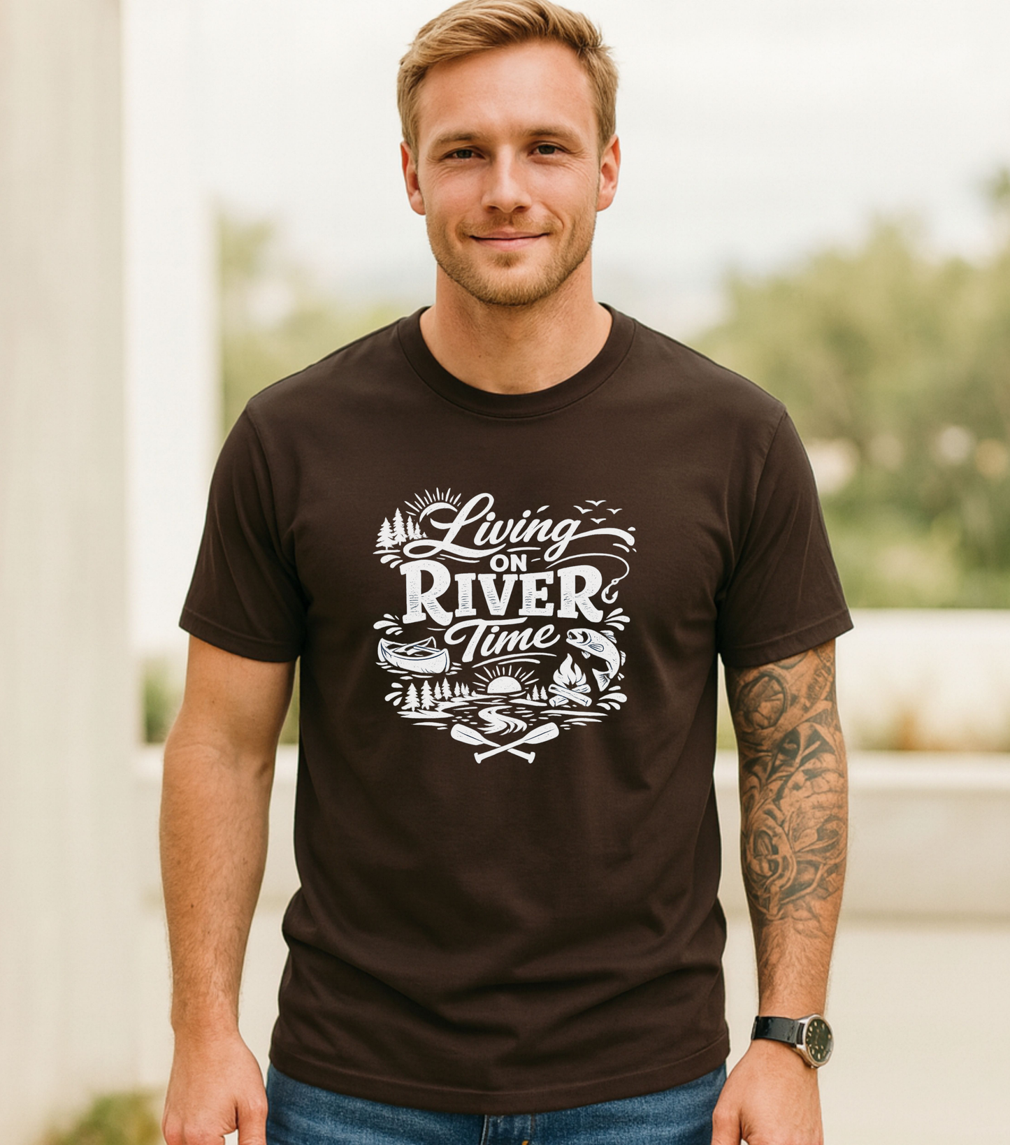 Living on River Time Shirt