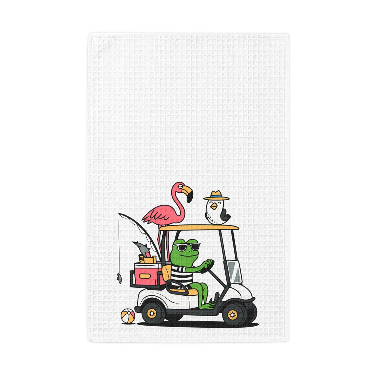 Golf Cart Waffle Towel