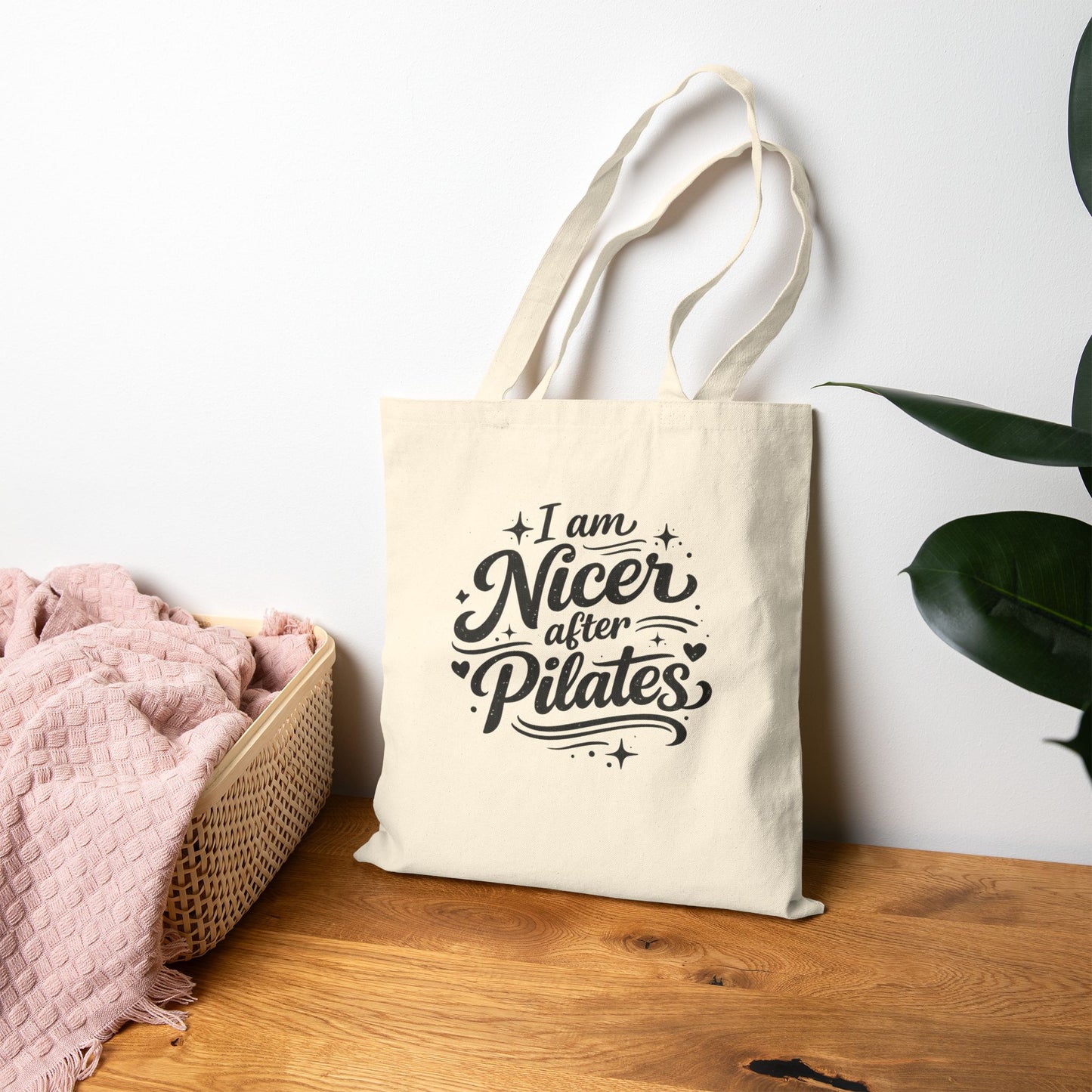 I Am Nicer After Pilates Canvas Tote Bag