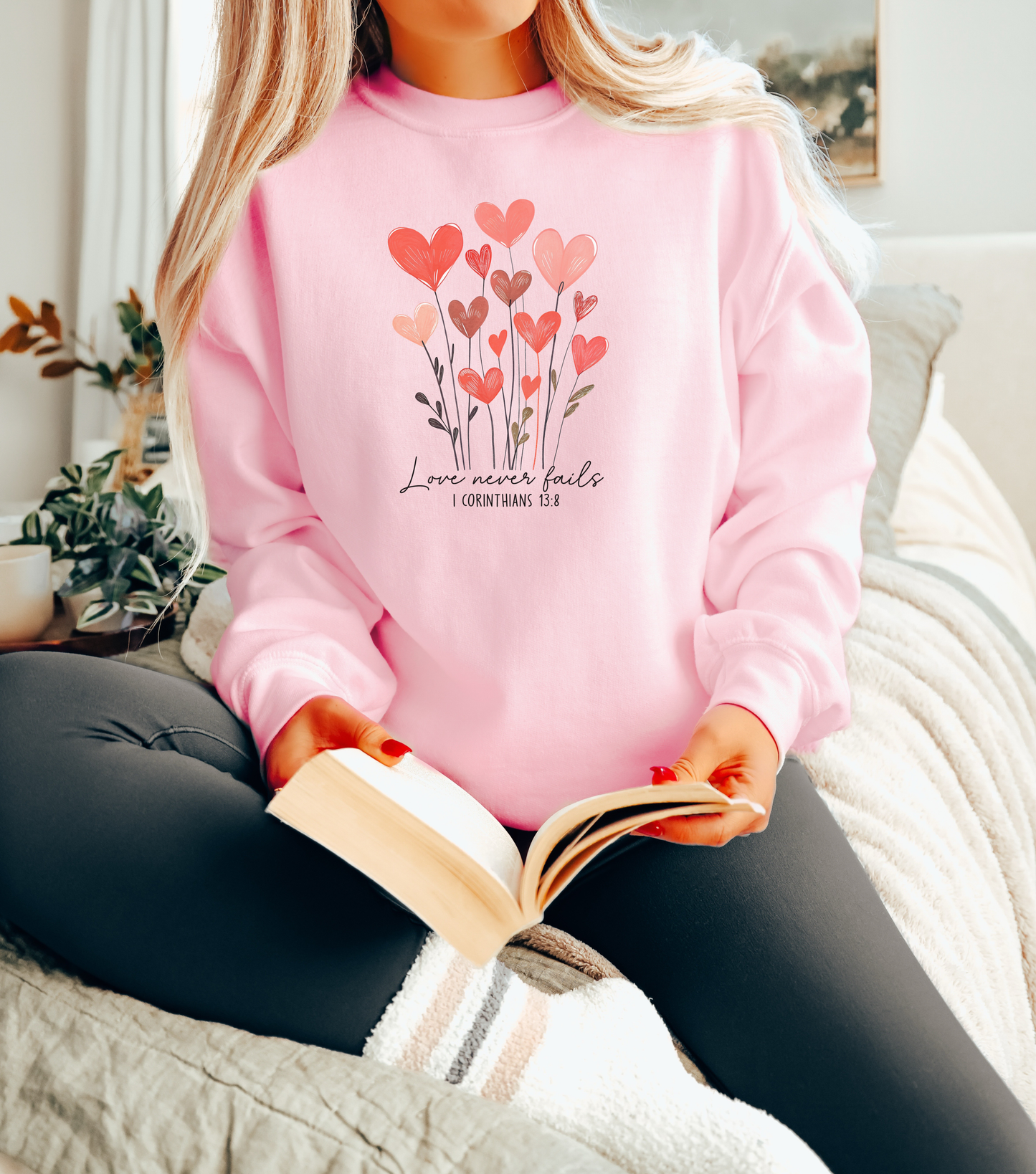 Love Never Fails Sweatshirt