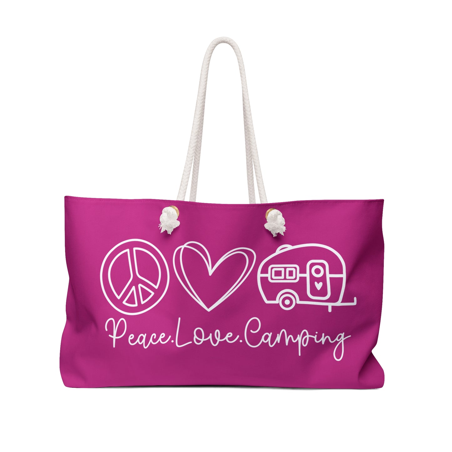Peace Love Camping Weekender Bag