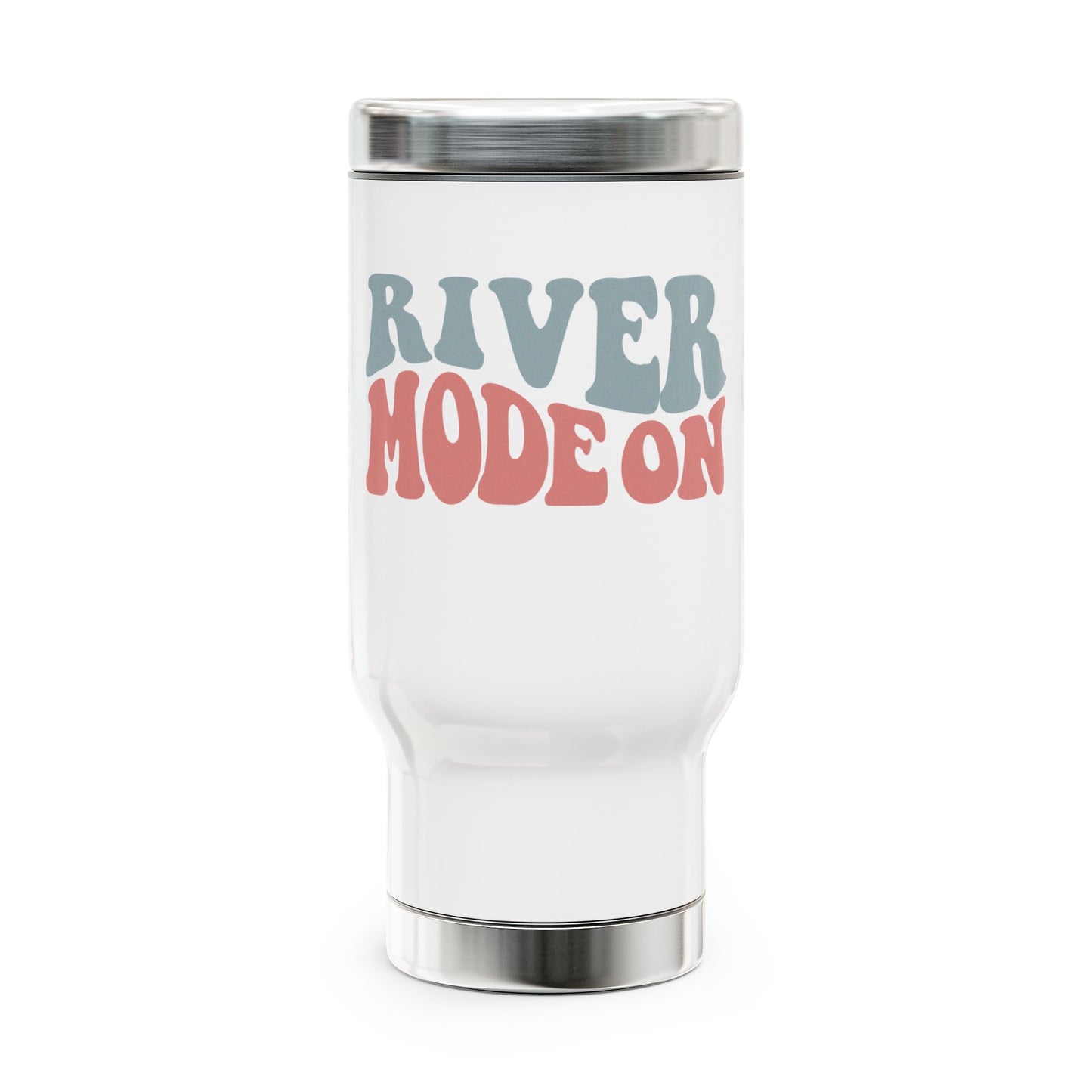 River Mode On Stainless Steel Travel Mug